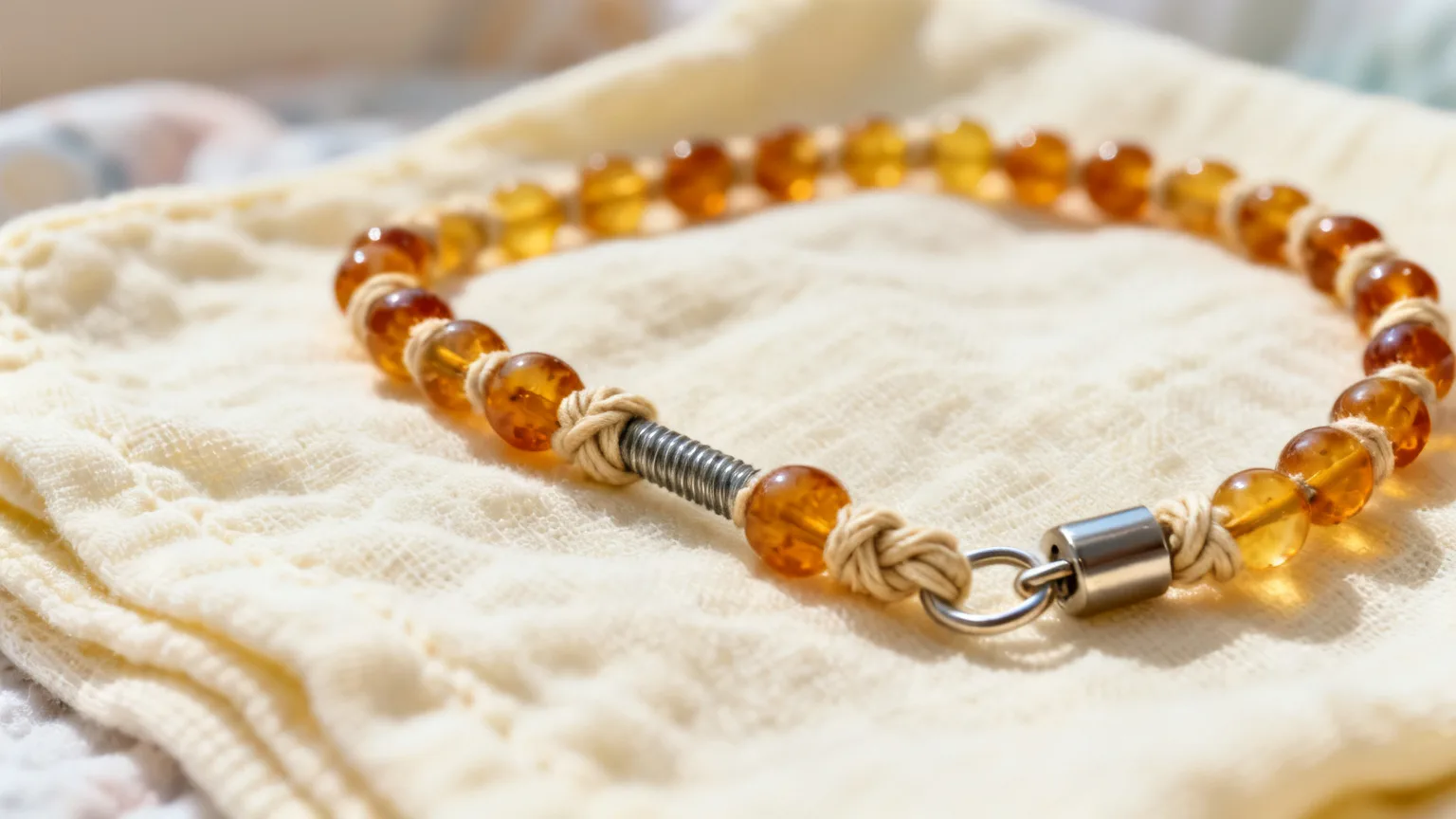 Collier d'ambre pour bébé